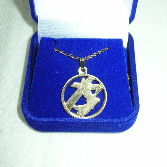 JIMMY SWAGGART CROSS & DOVE GOLD PENDANT w/18" Gold Chain NECKLACE 10K NIB - Picture 6 of 6